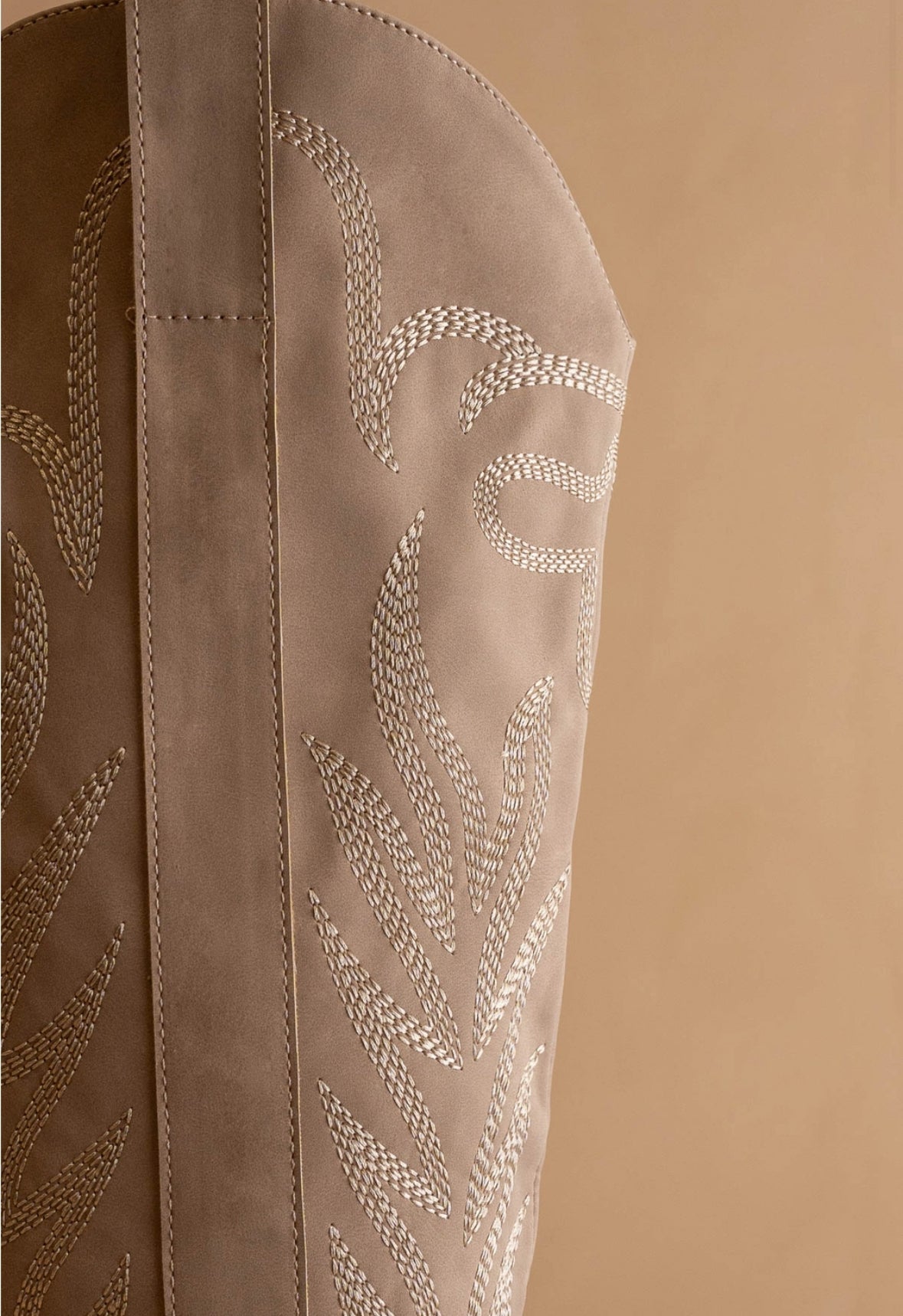 The Samara Cedar Wood | Embroidered Western Tall Boot