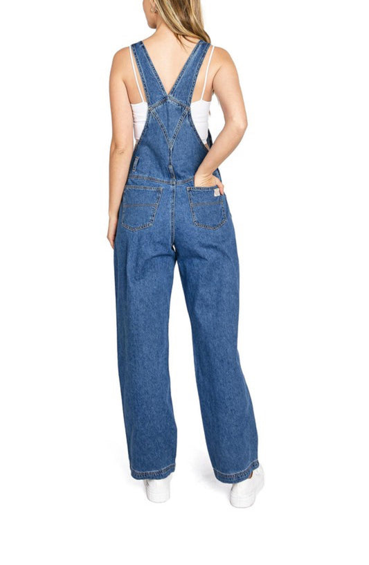 Médium wash overalls